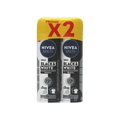 Nivea - Desodorante en Spray Black & White Men Empaque 2 Und