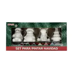 CASA JOVEN - Set Para Pintar Sew Star 4 Piezas Navidad