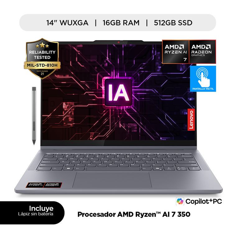 Laptop Ip5 2 en 1 R7 Ai 350 16GB 512 SSD