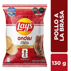 LAYS - Papas Ondas Pollo a la Brasa Bolsa 130 g