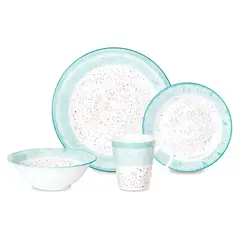 Ichimatsu - Juego de Vajilla Ychimatsu Porcelana Aura 16 Piezas