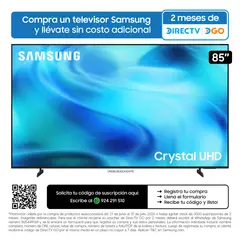 SAMSUNG - Televisor 85'' UHD Vision Ai Smart TV