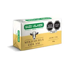 BAZO VELARDE - Mantequilla con Sal Empaque 180 g