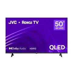 JVC - Televisor 50'' QLED 4K UHD Roku TV