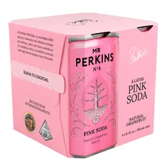 MR PERKINS - Pink Soda Pack 4 Latas 180 mL