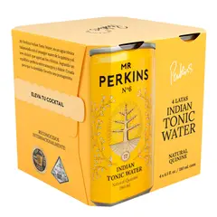 MR PERKINS - Agua Tónica Pack 4 Latas 180 mL