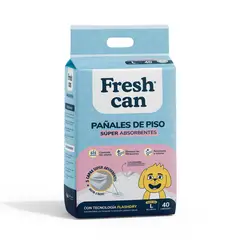 FRESH CAN - Pañales de Piso Regular Caja 40 Und