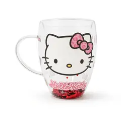 CASA JOVEN - Taza Mug Vidrio Hello Kitty Rosado 350mL