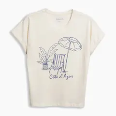 REDWOOD - Polo 100% Algodón Estampado Mujer