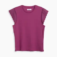 REDWOOD - Polo Rib Broderie Mujer