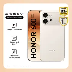 HONOR - Celular 600 8GB 512GB Golden