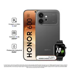 HONOR - 600 8+512GB BLACK + WATCH 2I