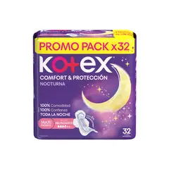 KOTEX - Toalla Higiénica Nocturna Empaque 32 Und