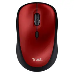 TRUST - Mouse Inalámbrico Silencioso Yvi+ Eco Rojo