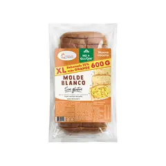 MOLINOS DEL MUNDO - Pan de Molde Blanco Sin Gluten Molinos Bolsa 600 g
