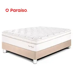 PARAISO - Cama Americana Royal Dynasty 1.5 Plazas Champagne