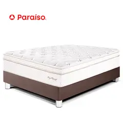PARAISO - Cama Americana Royal Dynasty 1.5 Plazas Chocolate