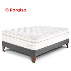PARAISO - Cama Europea Royal Dynasty 1.5 Plazas Gris