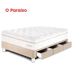 PARAISO - Cama Con Cajones Royal Dynasty 1.5 Plazas Champagne