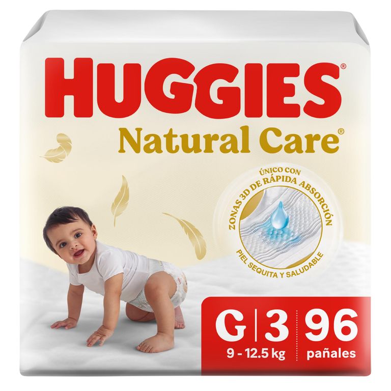 Pañales Natural Care Talla 3/G Empaque 96 Und
