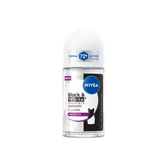 Nivea - Desodorante Roll On Black & White Authentic Envase 50 mL