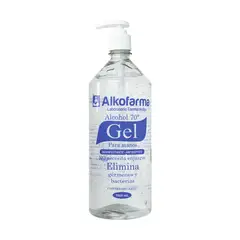 ALKOFARMA - Alcohol 70° en Gel Botella 1 L