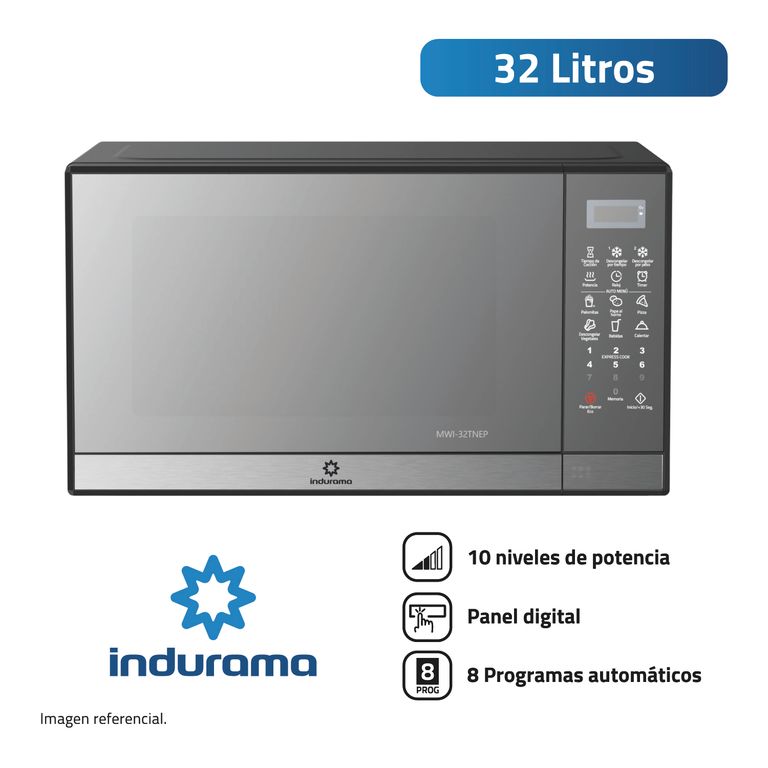 HORNO MICROONDAS 32 LITROS COLOR NEGRO