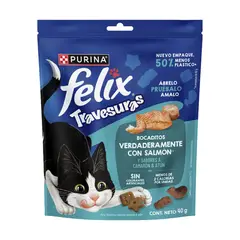 FELIX - Snack para Gato Travesuras Salmón Bolsa 40 g