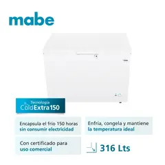 Mabe - Congelador 316L Netos Chmhm316Phvlb0